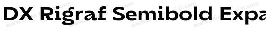 DX Rigraf Semibold Expanded字体转换